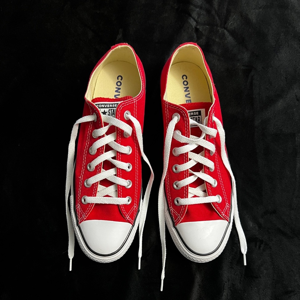 NWOT Converse Low-Top Red Sneakers